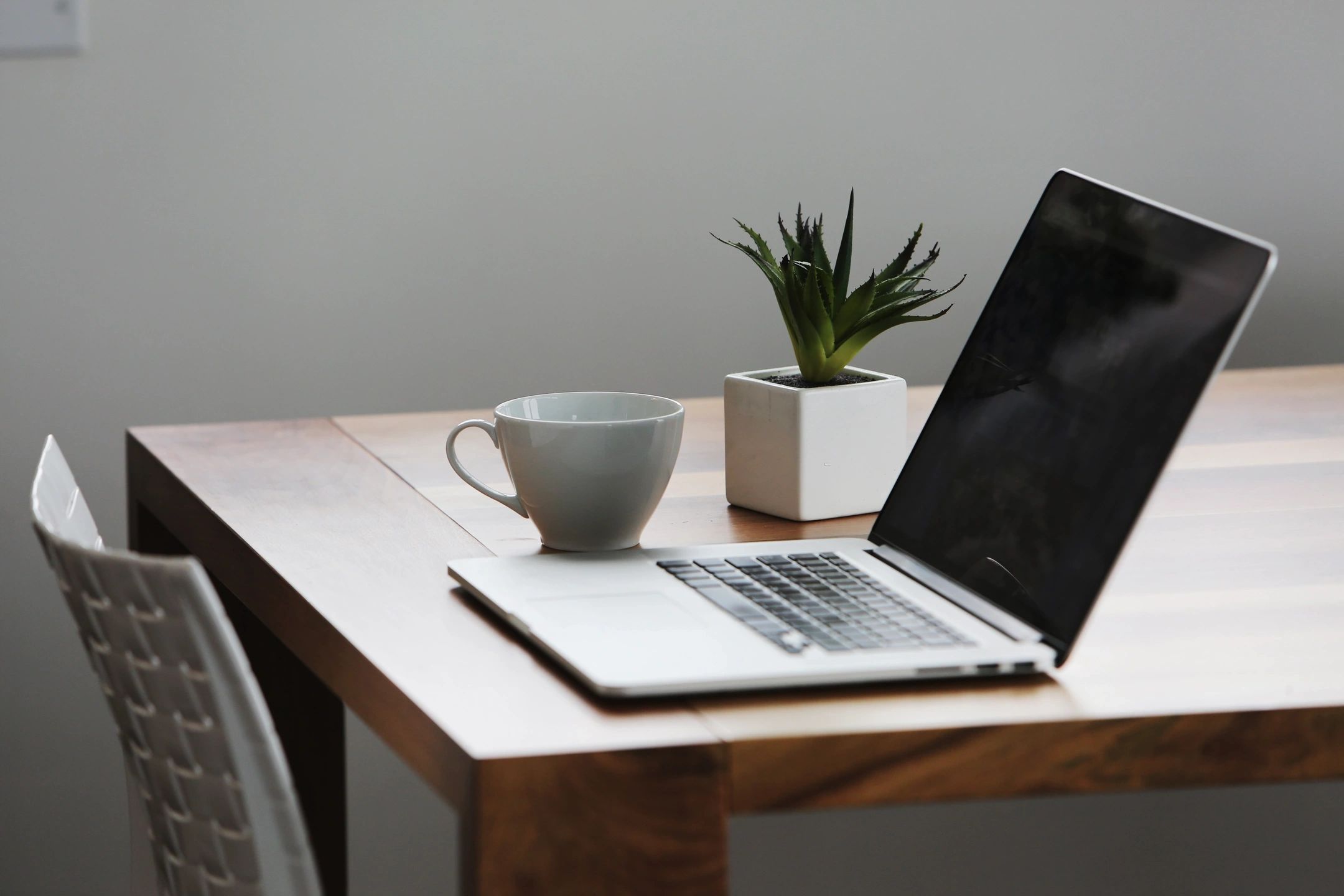 Laptop on desk, User Research